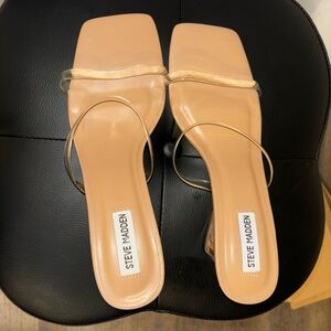 New with box Steve Madden Clear Heel Sandal size 11